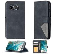 Aroepurt Case Compatible for Maxcom Ms601 Phone Case Cover [with Tempered Glass Screen Protector] Flip Stand Cover PU Leather Wallet Case Black