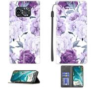 Aroepurt Case Compatible for Maxcom Ms601 Phone Case Cover [with Tempered Glass Screen Protector] PU Leather Kickstand Magnetic Wallet Case CPT24