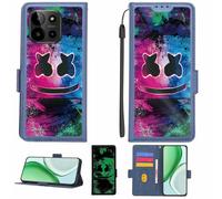 Aroepurt Case Compatible for myPhone N23 5G Phone Case Flip Cover [with Tempered Glass Screen Protector][RFID Blocking][Luminous Effect] LPT-BQ