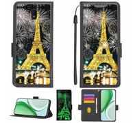 Aroepurt Case Compatible for Nokia C1 2nd Edition Phone Case Flip Cover [with Tempered Glass Screen Protector][RFID Blocking][Gold Glitter+Luminous] LPT-TT