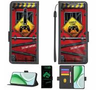 Aroepurt Case Compatible for Nubia Red Magic 6s Pro 5g Phone Case Flip Cover [with Tempered Glass Screen Protector][RFID Blocking][Luminous Effect] LPT-JGP