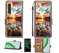 Aroepurt Case Compatible for Onyx Boox Kant 2 ePaper eReader Phone Case Flip Cover [with Tempered Glass Screen Protector][RFID Blocking][Luminous Effect] LPT-FJ