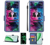 Aroepurt Case Compatible for Oppo Reno 5A 5G Phone Case Flip Cover [with Tempered Glass Screen Protector][RFID Blocking][Luminous Effect] LPT-BQ