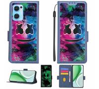 Aroepurt Case Compatible for Oppo Reno 7a 5g Phone Case Flip Cover [with Tempered Glass Screen Protector][RFID Blocking][Luminous Effect] LPT-BQ