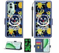 Aroepurt Case Compatible for Oppo Reno11 Global Phone Case Flip Cover [with Tempered Glass Screen Protector][RFID Blocking][Gold Glitter+Luminous] LPT-TYX