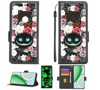 Aroepurt Case Compatible for Orbic Fun RC609LSM Phone Case Flip Cover [with Tempered Glass Screen Protector][RFID Blocking][Luminous Effect] LPT-LZM