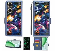 Aroepurt Case Compatible for Philips S20 Phone Case Flip Cover [with Tempered Glass Screen Protector][RFID Blocking][Luminous Effect] LPT-XQ