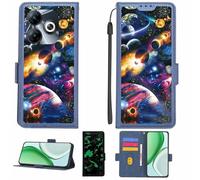 Aroepurt Case Compatible for Philips S6210 Phone Case Flip Cover [with Tempered Glass Screen Protector][RFID Blocking][Luminous Effect] LPT-XQ