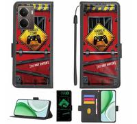 Aroepurt Case Compatible for Realme P3 5G Phone Case Flip Cover [with Tempered Glass Screen Protector][RFID Blocking][Luminous Effect] LPT-JGP