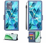 Aroepurt Case Compatible for Rover Chippy 4g Phone Case Flip Cover [with Tempered Glass Screen Protector][RFID Blocking][Colorful Reflect Light] LPT-LS