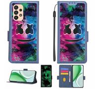 Aroepurt Case Compatible for Samsung Galaxy A52s 5g 2021 Sm-A528b Phone Case Flip Cover [with Tempered Glass Screen Protector][RFID Blocking][Luminous Effect] LPT-BQ