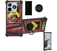 Aroepurt Case Compatible for Sego Mate 10 Phone Case Cover [with 1* Tempered Glass Screen Protector][Hard PC + Soft Silicone][Ring Support] [Luminous Effect] YGH-JGP