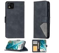 Aroepurt Case Compatible for SENWA 3G S40 STAR NEGRO KIT Phone Case Cover [with Tempered Glass Screen Protector] Flip Stand Cover PU Leather Wallet Case Black