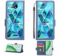 Aroepurt Case Compatible for SFR ALTICE E25 Phone Case Flip Cover [with Tempered Glass Screen Protector][RFID Blocking][Colorful Reflect Light] LPT-LS