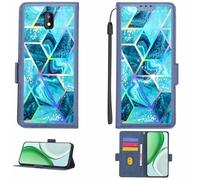 Aroepurt Case Compatible for SFR ALTICE S32 Phone Case Flip Cover [with Tempered Glass Screen Protector][RFID Blocking][Colorful Reflect Light] LPT-LS