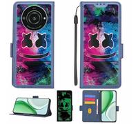 Aroepurt Case Compatible for Sharp Leitz Phone 2 5g Td-Lte Jp Lp-02 Phone Case Flip Cover [with Tempered Glass Screen Protector][RFID Blocking][Luminous Effect] LPT-BQ