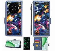 Aroepurt Case Compatible for SHARP Leitz Phone 3 Phone Case Flip Cover [with Tempered Glass Screen Protector][RFID Blocking][Luminous Effect] LPT-XQ