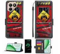 Aroepurt Case Compatible for Tecno Pova 7 Neo Lj6 Phone Case Flip Cover [with Tempered Glass Screen Protector][RFID Blocking][Luminous Effect] LPT-JGP