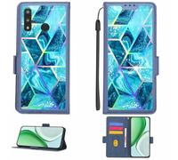 Aroepurt Case Compatible for Teracube Thrive Phone Case Flip Cover [with Tempered Glass Screen Protector][RFID Blocking][Colorful Reflect Light] LPT-LS