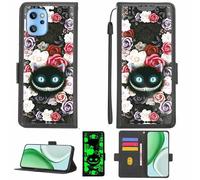 Aroepurt Case Compatible for Umidigi A13 Pro Phone Case Flip Cover [with Tempered Glass Screen Protector][RFID Blocking][Luminous Effect] LPT-LZM