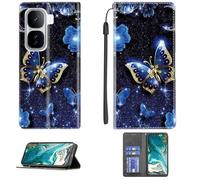 Aroepurt Case Compatible for Vivo iQOO Neo10 V2425A Phone Case Cover [with Tempered Glass Screen Protector] PU Leather Kickstand Magnetic Wallet Case CPT16