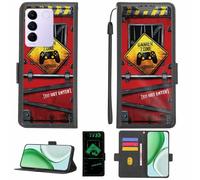 Aroepurt Case Compatible for Vivo S16e Phone Case Flip Cover [with Tempered Glass Screen Protector][RFID Blocking][Luminous Effect] LPT-JGP