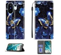 Aroepurt Case Compatible for Vivo X200 Fe V2505 V2503 Phone Case Cover [with 1* Tempered Glass Screen Protector] PU Leather Kickstand Magnetic Wallet Case CPT16