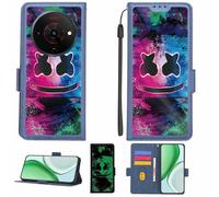 Aroepurt Case Compatible for Zte Blade A76 5G Phone Case Flip Cover [with Tempered Glass Screen Protector][RFID Blocking][Luminous Effect] LPT-BQ