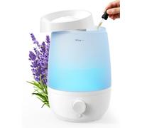 AROEVE 2.5L Top Fill humidifier 25hrs Runtime,28dB,Essential Oil Diffuser | 7 Adjustable LED, 250ml/h Ultrasonic Mist Output, for Baby, Plants & Home