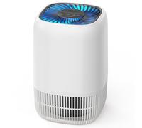 AROEVE Air Purifier for Bedroom with H13 HEPA 3-stage Filter, 5W Energy Consumption, Quiet 22db with Aroma, Tackles Pollen, Smoke, Pet Fur, VOCs, White