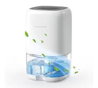 AROEVE Dehumidifier 1000ml, Dehumidifiers for Home, Auto Off, Auto Defrost, Peltier Technology, Coloured Light, Portable, Quiet, for Wardrobe, Bedroom, Bathroom