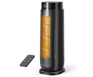 Aroeve Electric Heater, 2000W PTC Fan Heater for Home | Quiet, Portable, 90° Oscillation, 4 Modes, ECO Mode, 24H Timer, Remote Control, Overheating & Tip-Over Protection