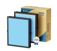 AROEVE MK04 Air Filter High-Efficiency HEPA Filter Suitable for MK04 for Dust, Pet Dander, Smoke, Pollen for Bedroom and Office- Standard Version(2 Pack)