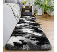 AROGAN Washable 2x6 Runner Rug for Hallway, Long Runner Rugs wtih Soft Memory Foam for Bedroom, Non Slip Backing Carpet, Bedside, Entryway Home, Camouflage Black and White
