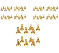 Aroha Gold Plated Pooja Mandir Bell (1.5 inch, Silver & Gold) (60 Units with J Hooks)