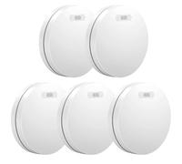 Aroha Link Interlinked Heat/Smoke Alarm Sleep Line - 10 Years Battery - Interconnected Fire or Heat Alarm - Smoke Detector for Home - No LED - 5 set