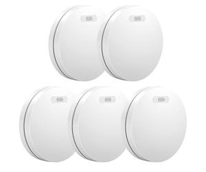 Aroha Safety Pro Smoke Alarm - 10 Years Battery - Thin Fire Alarm for Home - Smoke Detector - Fire Alarm - 5 set