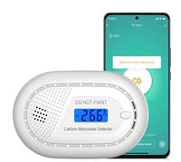 Aroha Smart Connect Carbon Monoxide Detector WiFi - 10 Year Battery - Carbon Monoxide Alarm - CO Meter with App Tuya & Smartlife, Smart Home