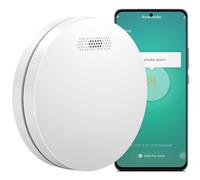 Aroha Smart Connect & Link Interlinked Smart Smoke Alarm with WiFi - 10 Years Battery - WiFi Fire Alarm with Tuya & Smartlife - Smoke Detector