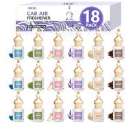 AROIC Drift Car Air Freshener, 18 Pack Long Lasting Hanging Car Air Freshener Diffuser Set for Women & Men, 6 Premium Scents Essential Oil Vehicle Aroma Fragrance Gift (8ml Each)