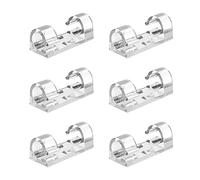 Aroidful 80pcs Cable Clips,Cable Tidy Clips,Strong Self Adhesive,Comes with Acrylic Glue Wire Clamp,Cable Clips Outdoor for Wire Rod Strip Plug Cords/Air Conditioning Cables/Power Cords