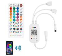 Aroidful Bluetooth RGB LED Strip Light Controller, 40 Keys Remote Control
