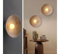 AroimRex Retro Wall Sconce Wabi Sabi Wall Art Lamp Minimalist Industrial Wall Mounted Lamp Resin Indoor Decor Wall Lamps LED Vintage Wall Sconces for Living Room Bedroom Vanity Hallway Stairs