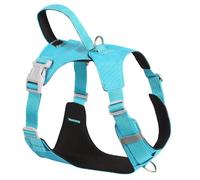 Arojore No Pull Dog Harness Lightweight, Adjustable Soft Pet Vest with Handle for Small Medium Large Dogs,Blue,M