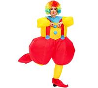 Arokibui Inflatable Clown Costume Adult Funny Blow Up Costume for Cosplay Party Christmas Halloween Unisex, Yellow