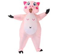 Arokibui Inflatable Pig Costume - Blow Up Animal Jumpsuit for Cosplay Party, Christmas, Halloween Fancy Dress