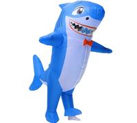 Arokibui Inflatable Shark Costume - Blue, One Size Fits Most - Adults, Unisex - Halloween, Cosplay, Party, Carnival Costume