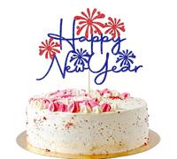 AROKIPPRY Happy New Year Cake Topper-Dark Blue Glitter 2026 New Year's Eve Party, Hello 2026, Cheers 2026 Welcome to 2026 party decorations