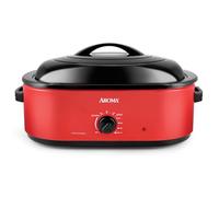 AROMA 18Qt. Roaster Oven (Red)