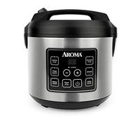 Aroma 20-Cup (Cooked) Digital Rice Cooker and Food Steamer, Stainless Steel by Aroma Housewares